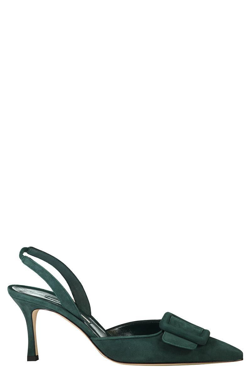 Maysli Slingback - Dark Green-GREEN-37-SHOEPUMP-MANOLO BLAHNIK