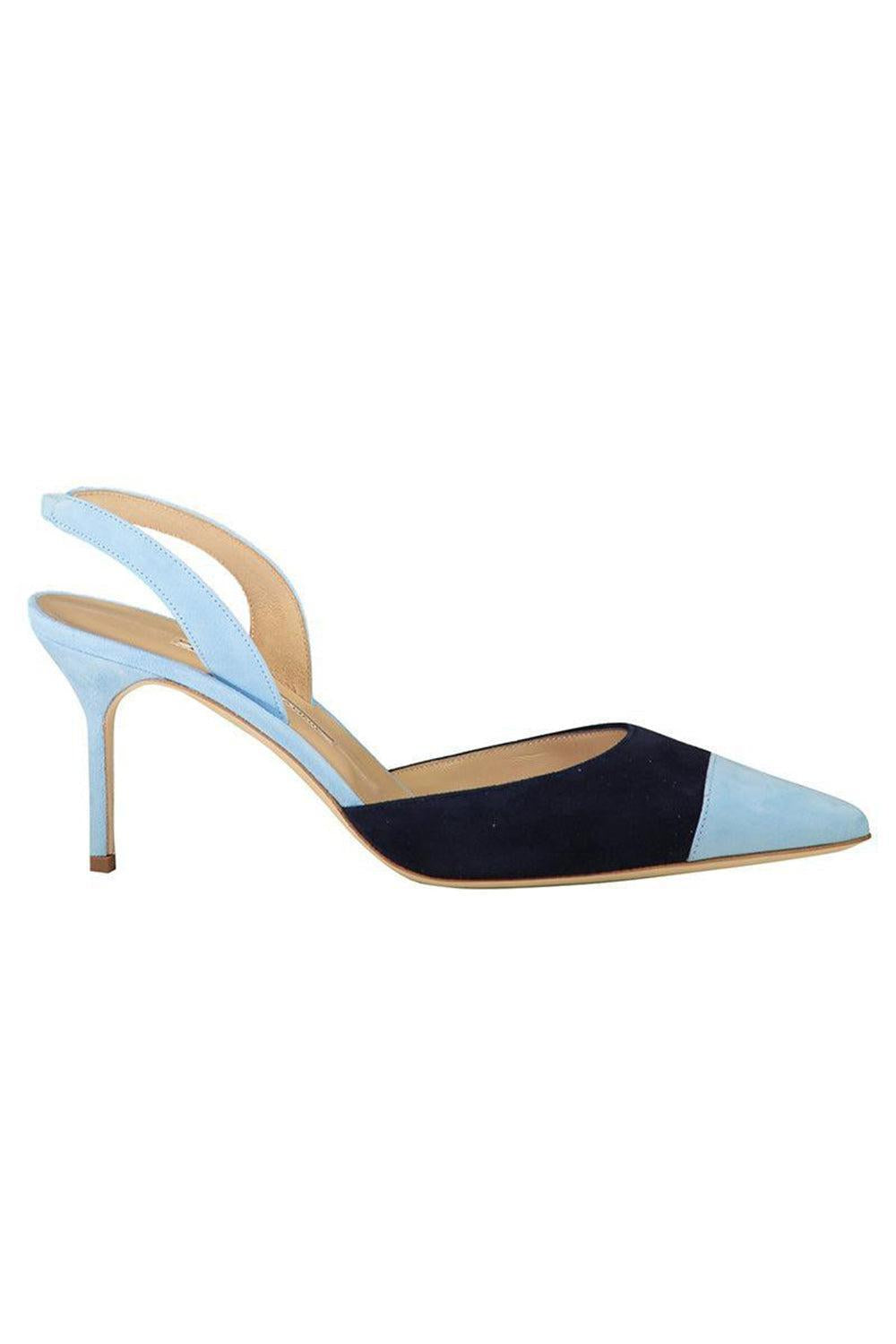 Capsli Slingback - Light Blue Navy-LBLU/NVY-37-SHOEPUMP-MANOLO BLAHNIK