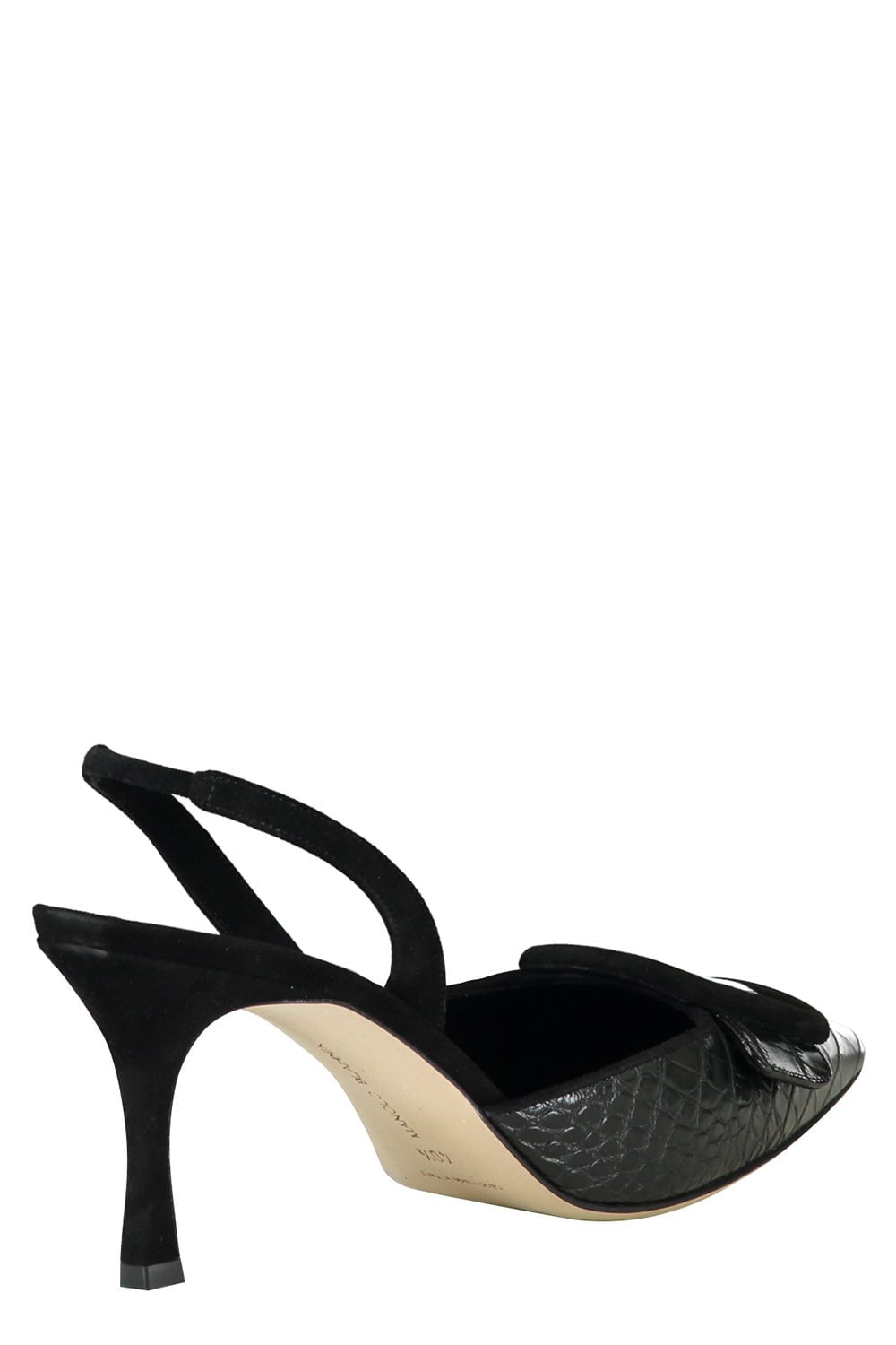 MANOLO BLAHNIK-Maysli Slingback Pump - Black-