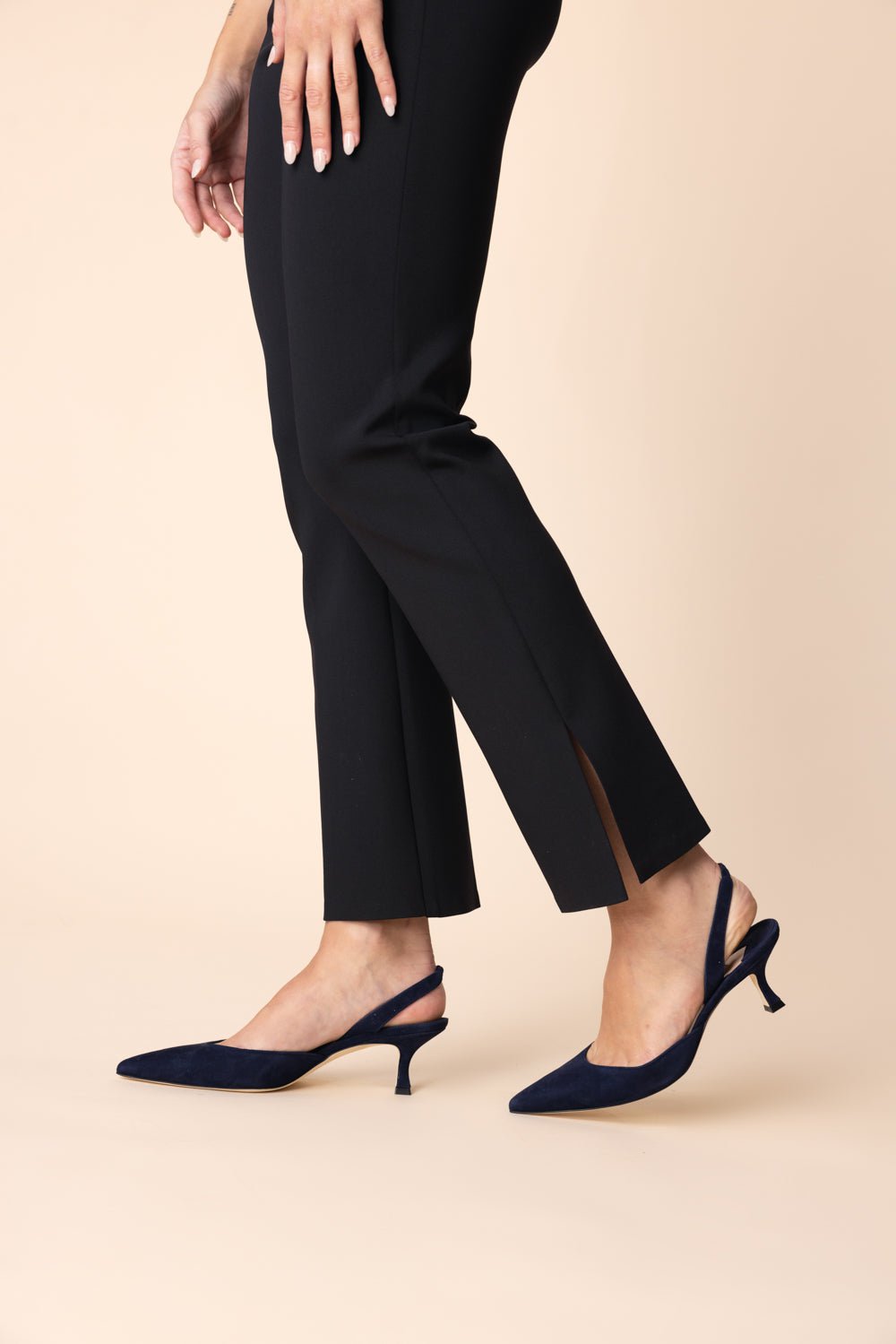 MANOLO BLAHNIK-Carolyne Pump 50 - Navy-