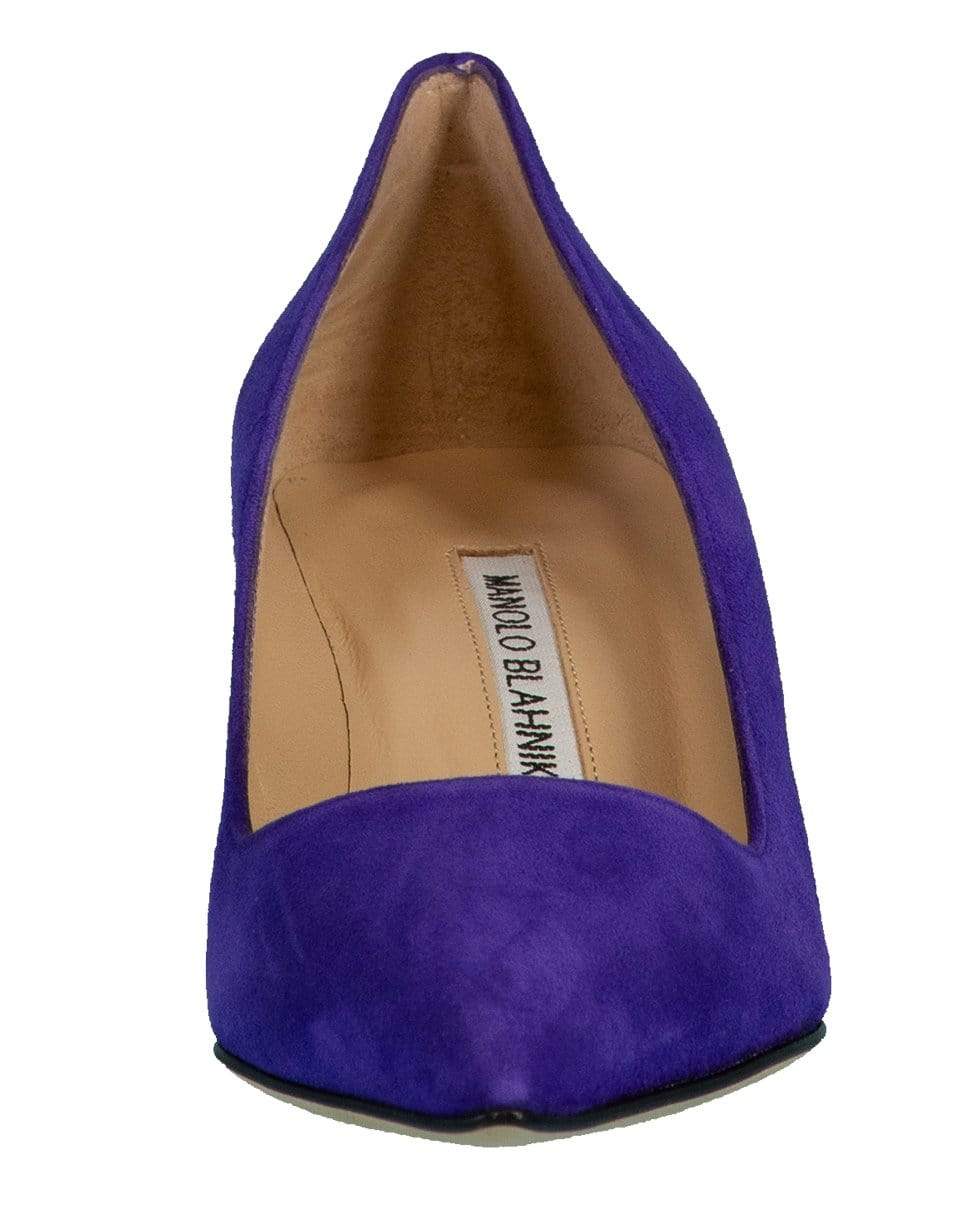 MANOLO BLAHNIK-Purple Suede BB Pump-