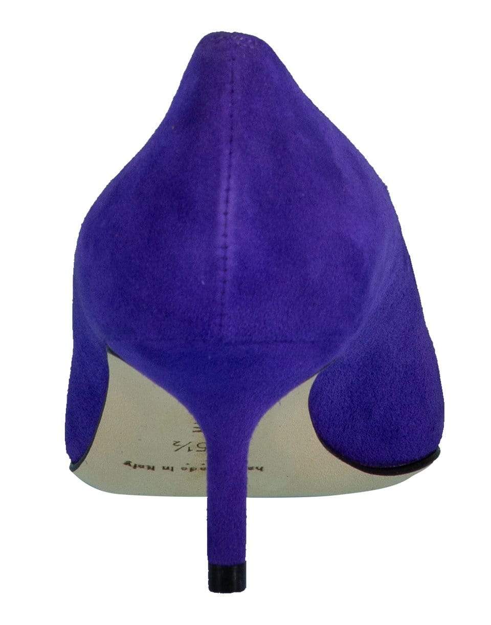 MANOLO BLAHNIK-Purple Suede BB Pump-
