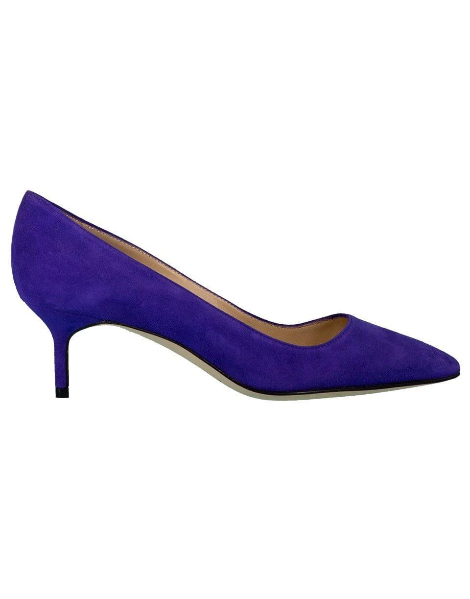 MANOLO BLAHNIK-Purple Suede BB Pump-