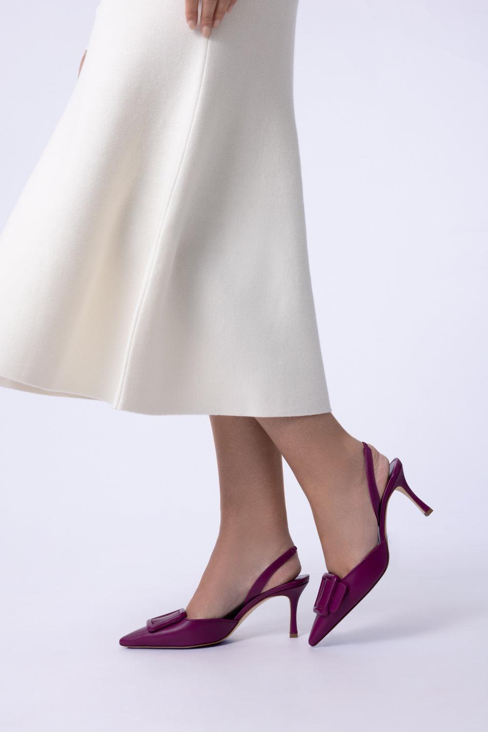 Maysli Slingback 70 - Purple-PURPLE-36-SHOEPUMP-MANOLO BLAHNIK