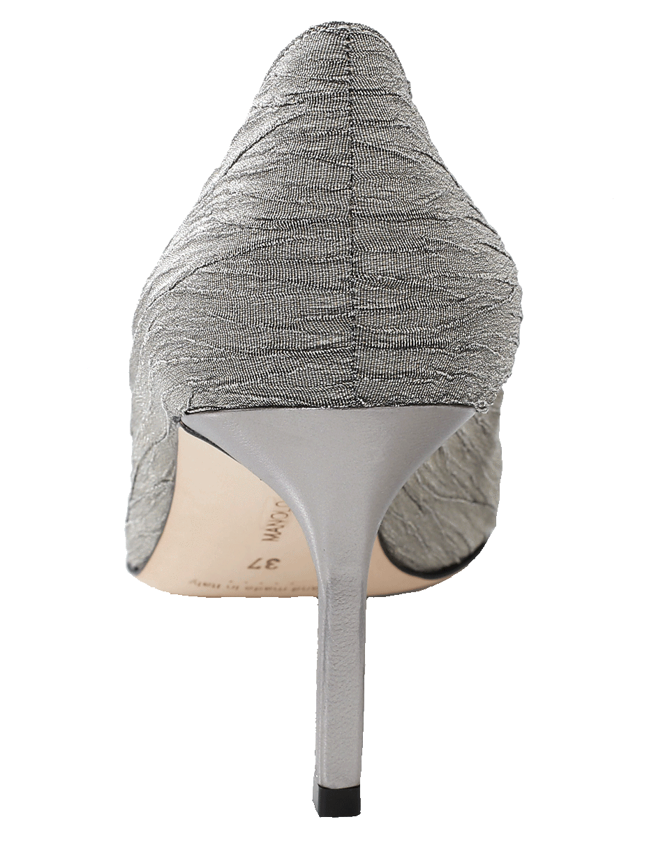 MANOLO BLAHNIK-Metallic Pump-
