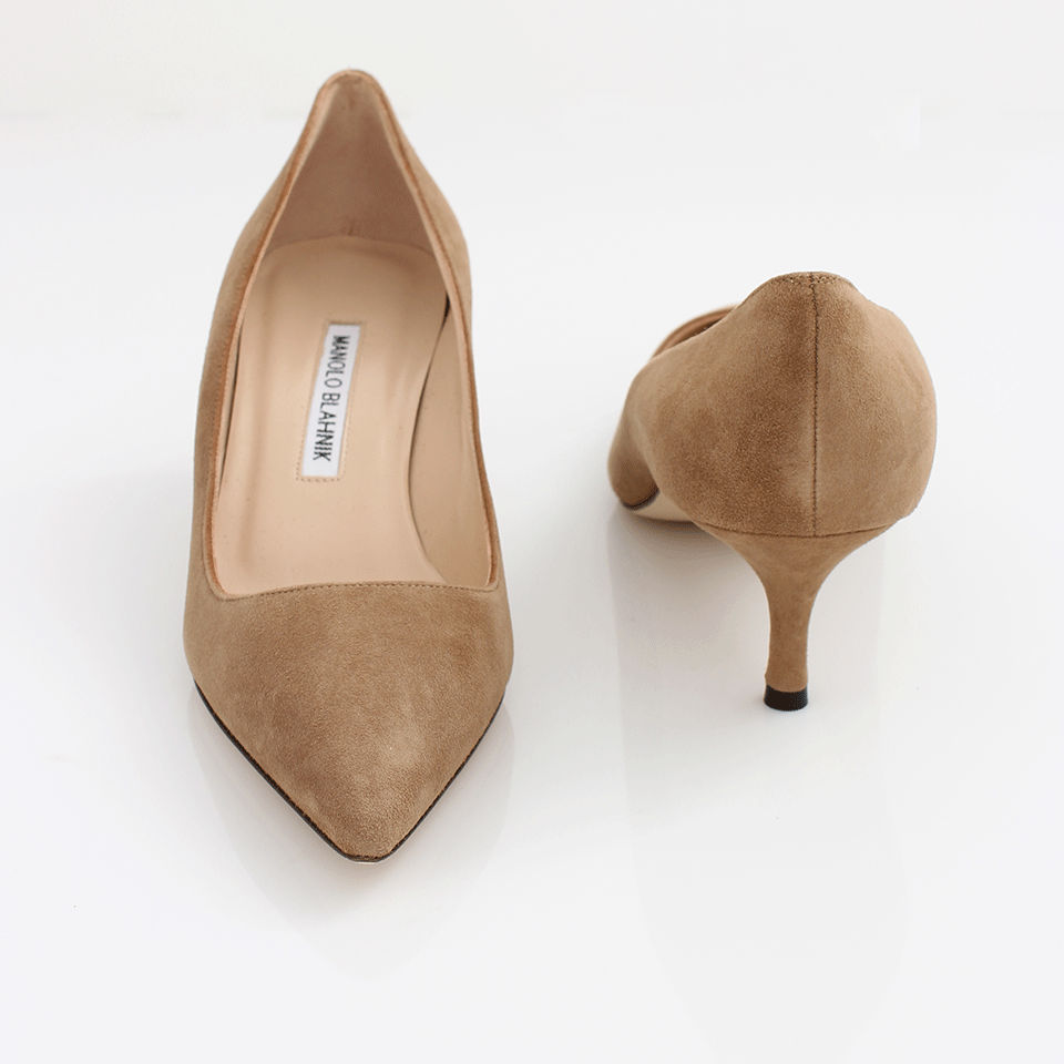 MANOLO BLAHNIK-BB Suede Pump-