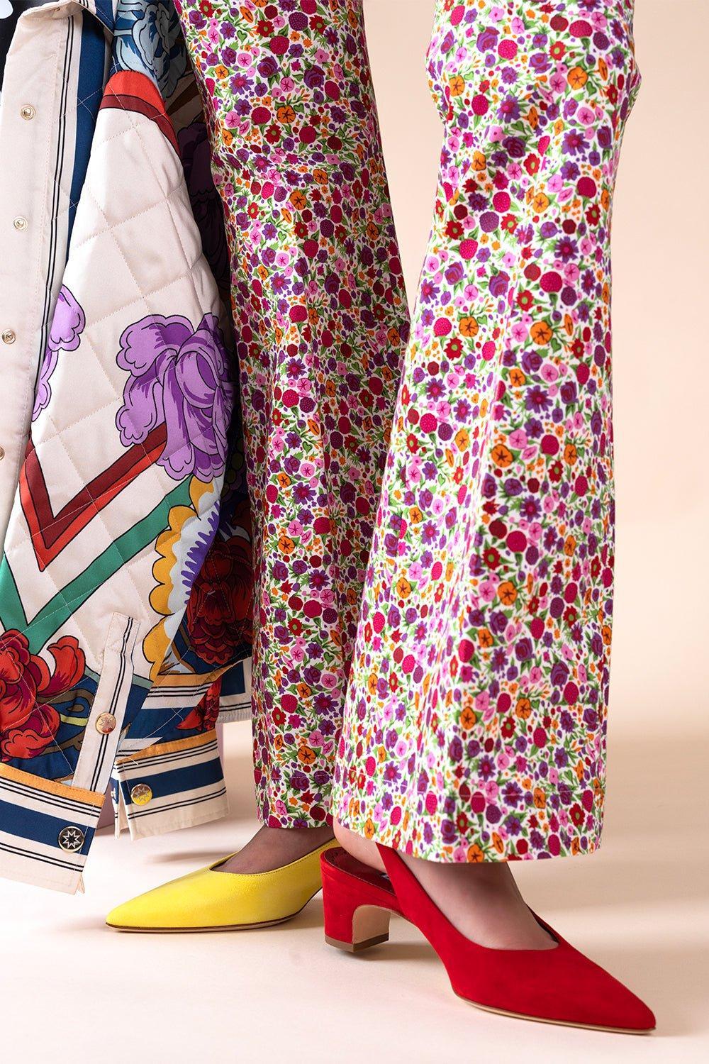 MANOLO BLAHNIK-Paledaba Gala Slingback - Yellow-