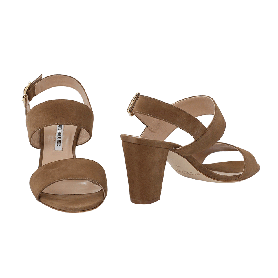 MANOLO BLAHNIK-Khansf Chunky Heel Sandal-