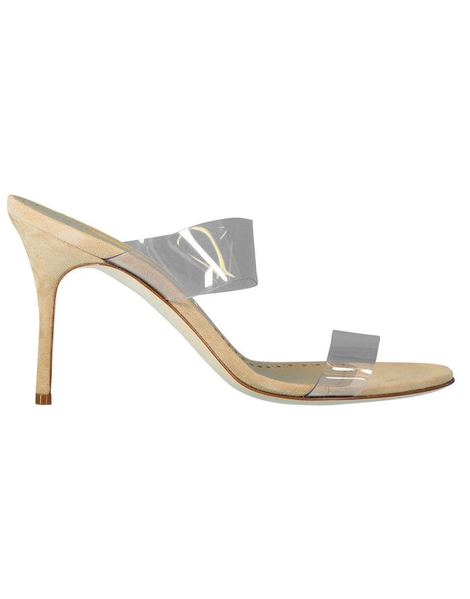 MANOLO BLAHNIK-Scolto PVC Two-Strap Sandal-