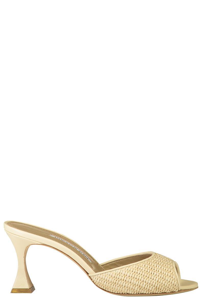 Jadara Mule 70 - Light Khaki Cream-CREAM-36.5-SHOESANDAL-MANOLO BLAHNIK