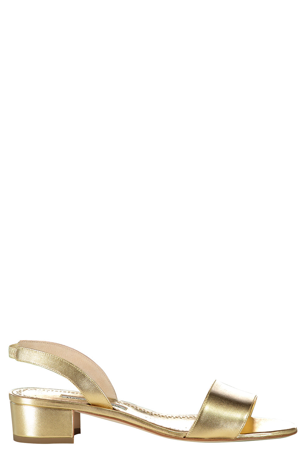 MANOLO BLAHNIK-Patopia Slingback Sandal - Gold-