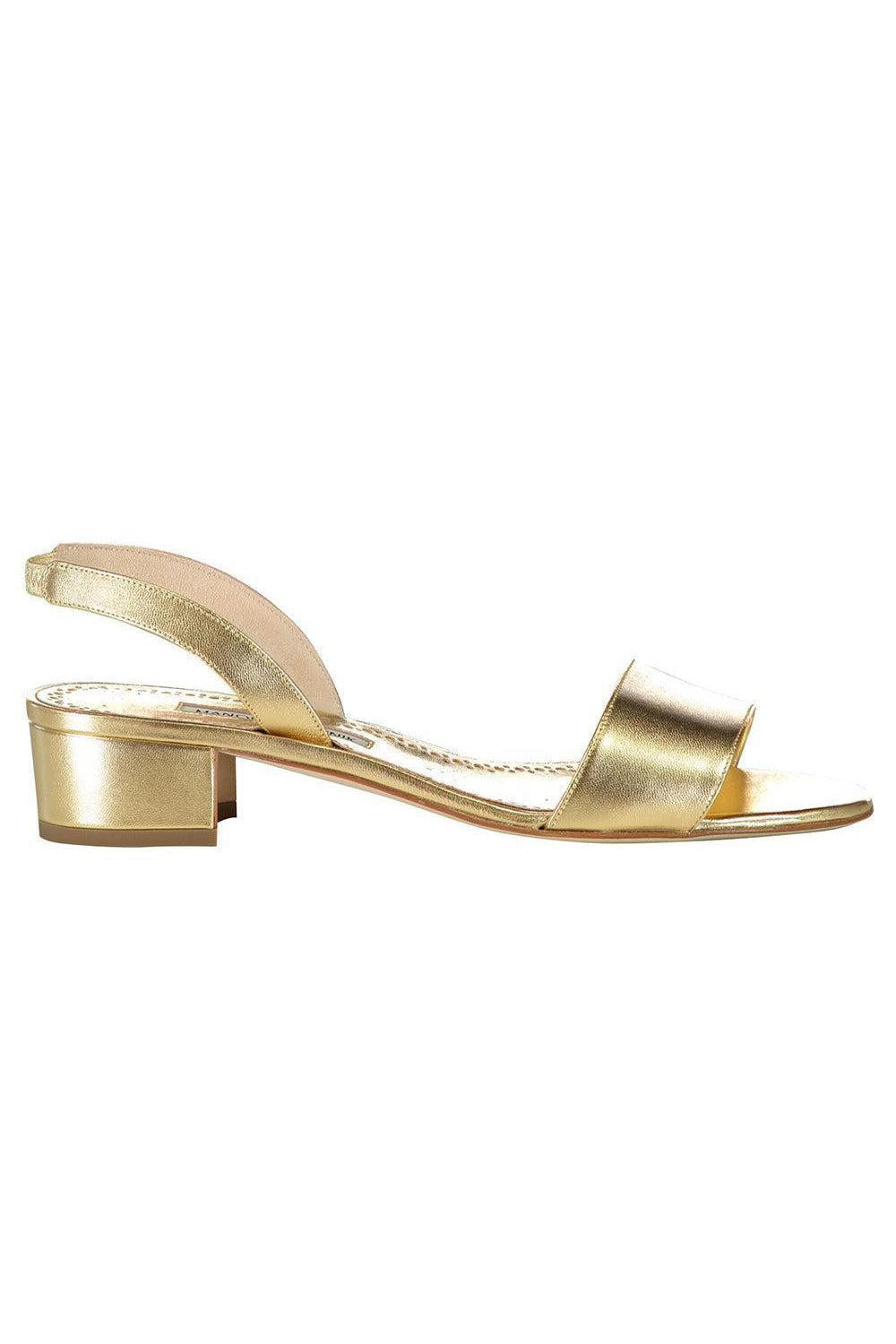  Patopia Slingback Sandal - Gold-GOLD-35-SHOESANDAL-MANOLO BLAHNIK 