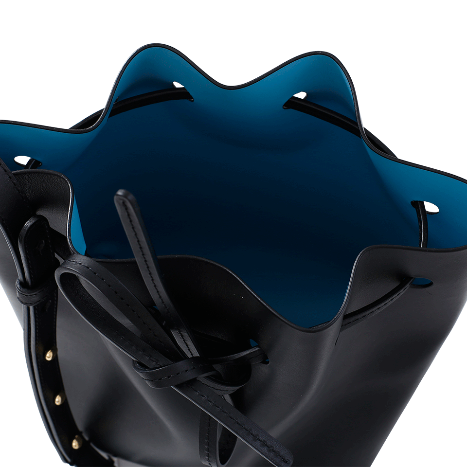 MANSUR GAVRIEL-Mini Bucket Bag-BLK/BLU