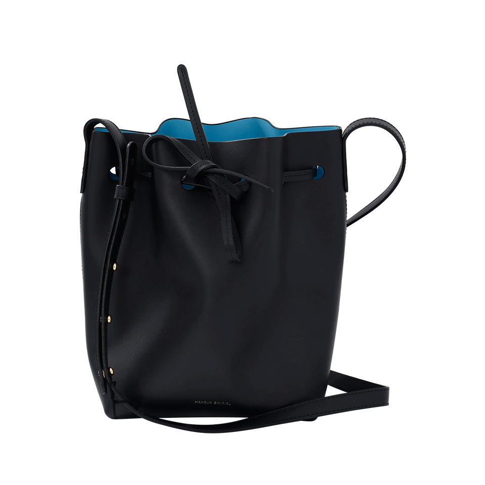 MANSUR GAVRIEL-Mini Bucket Bag-BLK/BLU