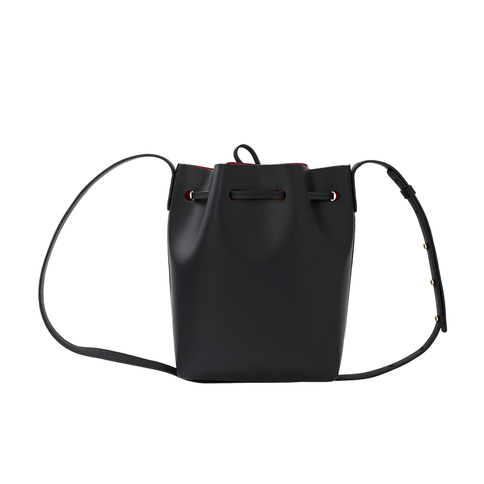 MANSUR GAVRIEL-Mini Bucket Bag-BLK/FLAM