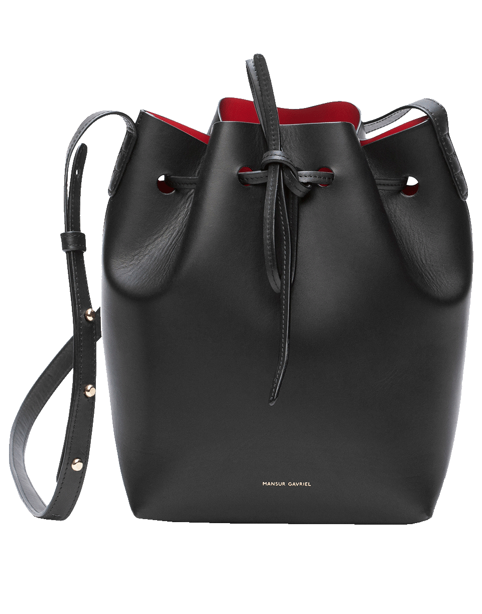 MANSUR GAVRIEL-Mini Bucket Bag-BLK/FLAM