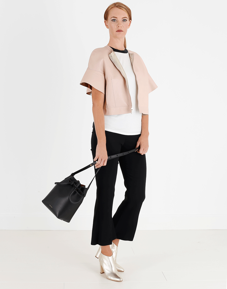 MANSUR GAVRIEL-Mini Bucket Bag-BLK/PNK