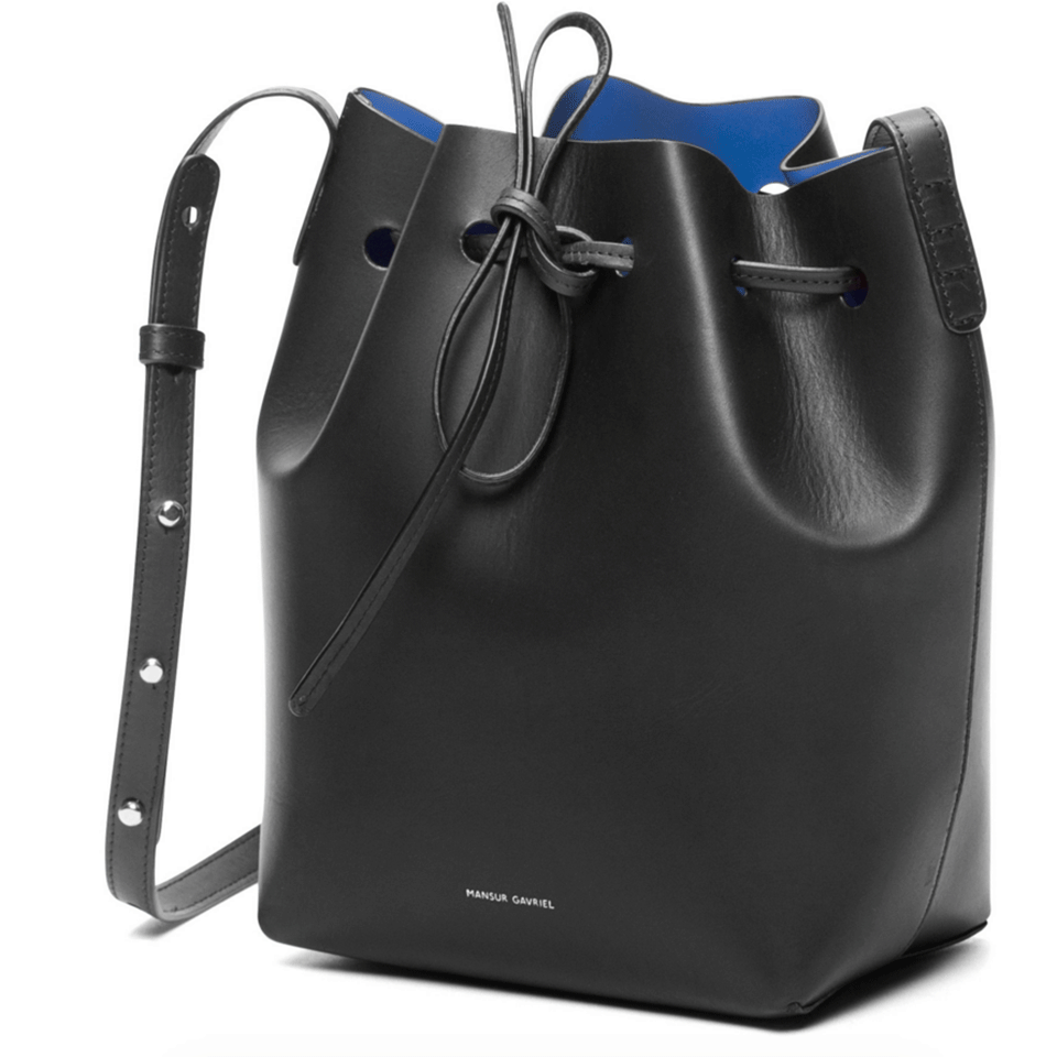 MANSUR GAVRIEL-Mini Bucket Bag-BLK/ROY