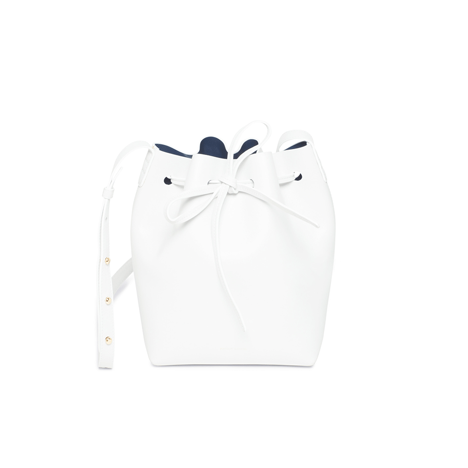 MANSUR GAVRIEL-Mini Bucket Bag-WHT/BLUE