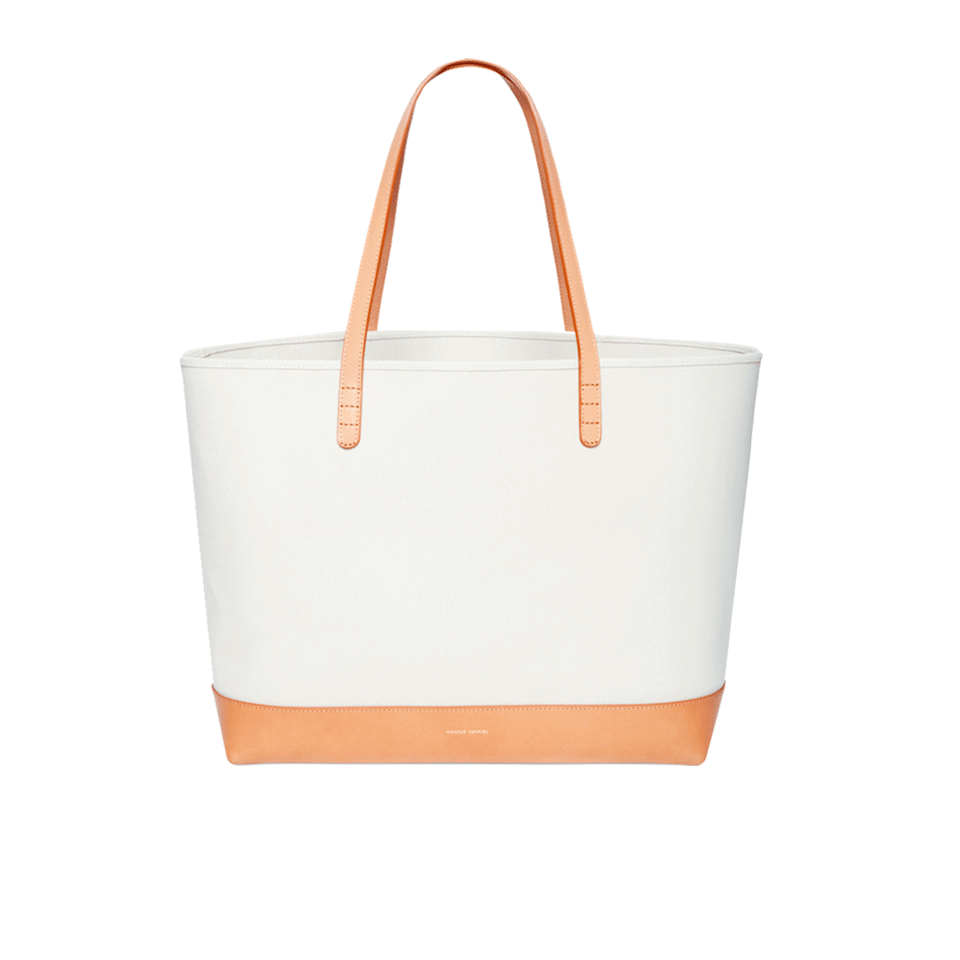 MANSUR GAVRIEL-Canvas Large Tote-CRM/CRM