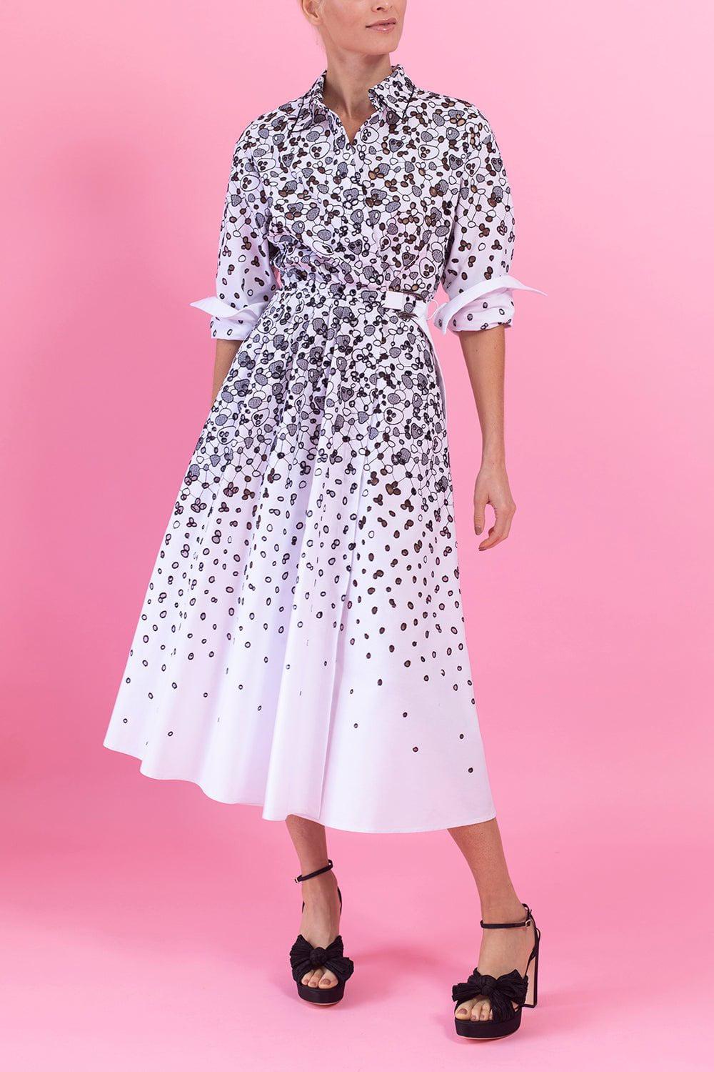 MANTU-Cotton Eyelet Wrap Dress-