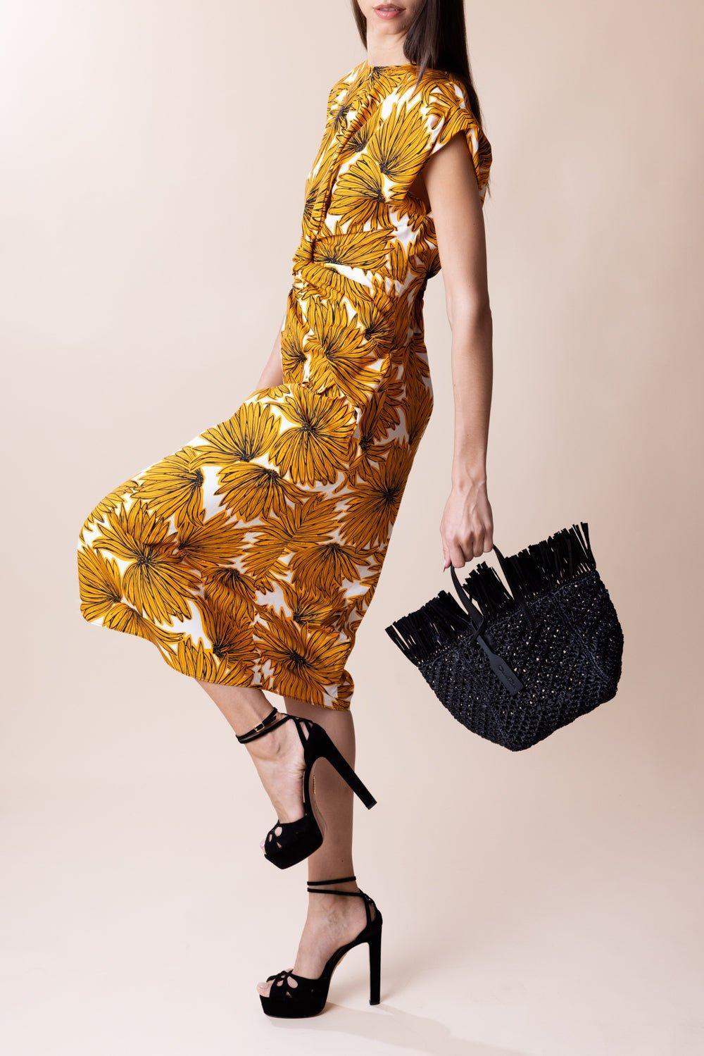MANTU-Gathered Mide Dress-