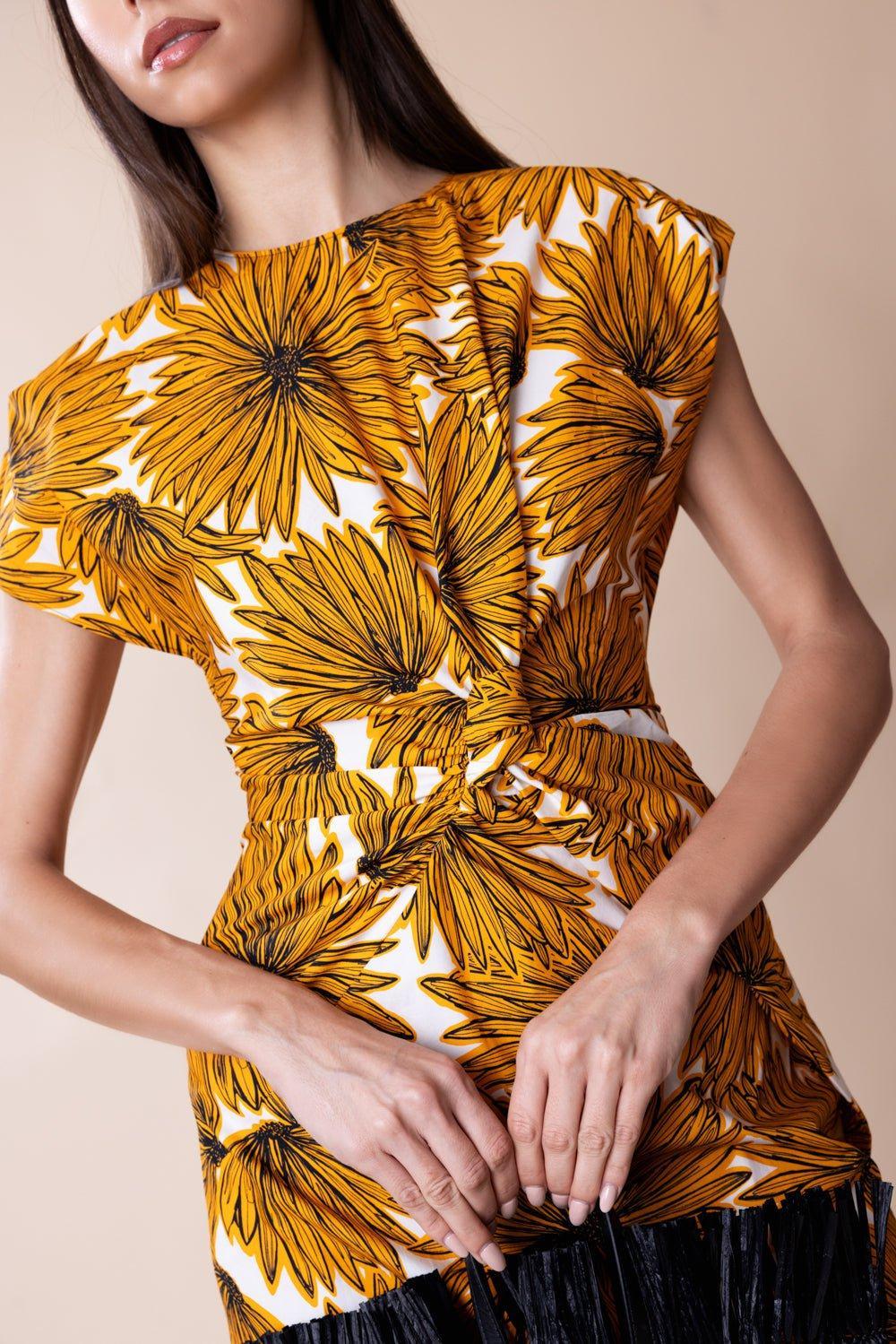 MANTU-Gathered Mide Dress-