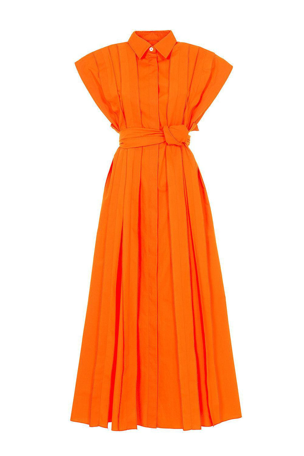 MANTU: Button Front Collar Midi Dress