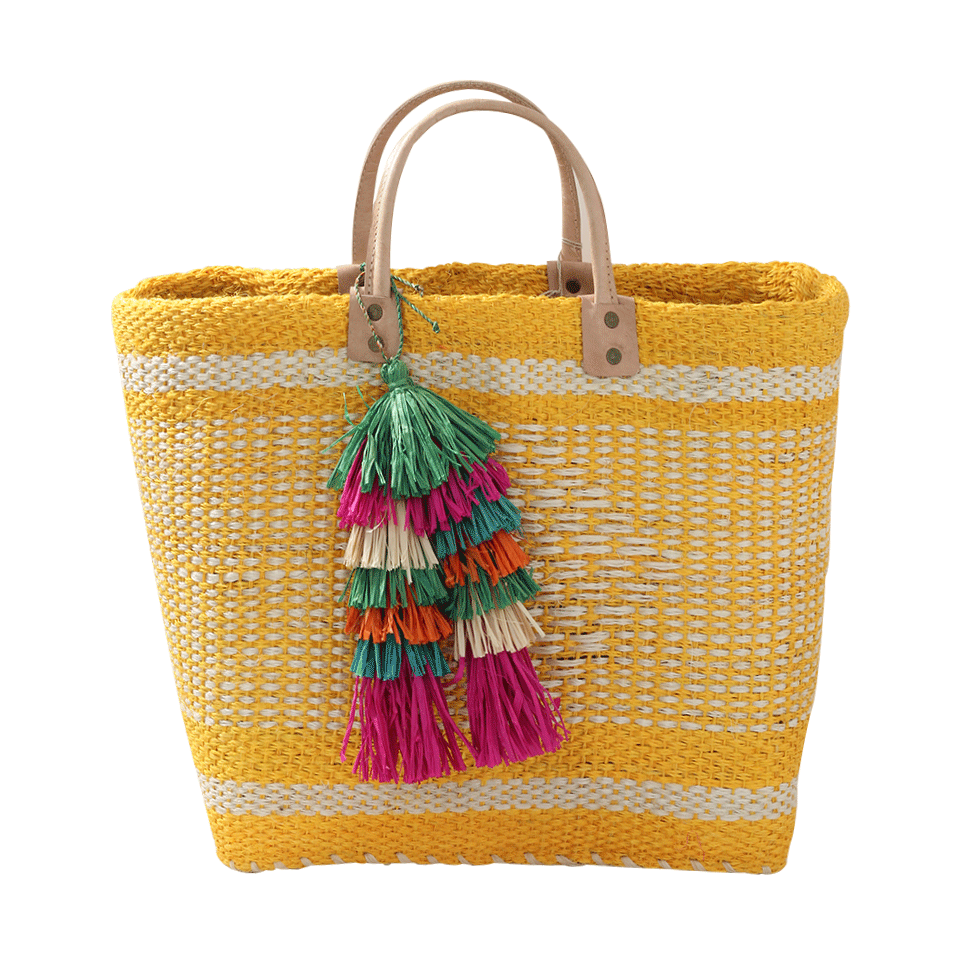 MAR Y SOL-Ibiza Woven Basket Tote-SUNFLWR