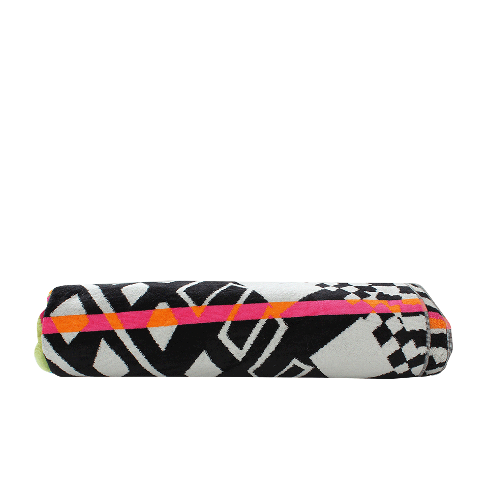 MARA HOFFMAN-Horizon Beach Towel-WHT/MLTI