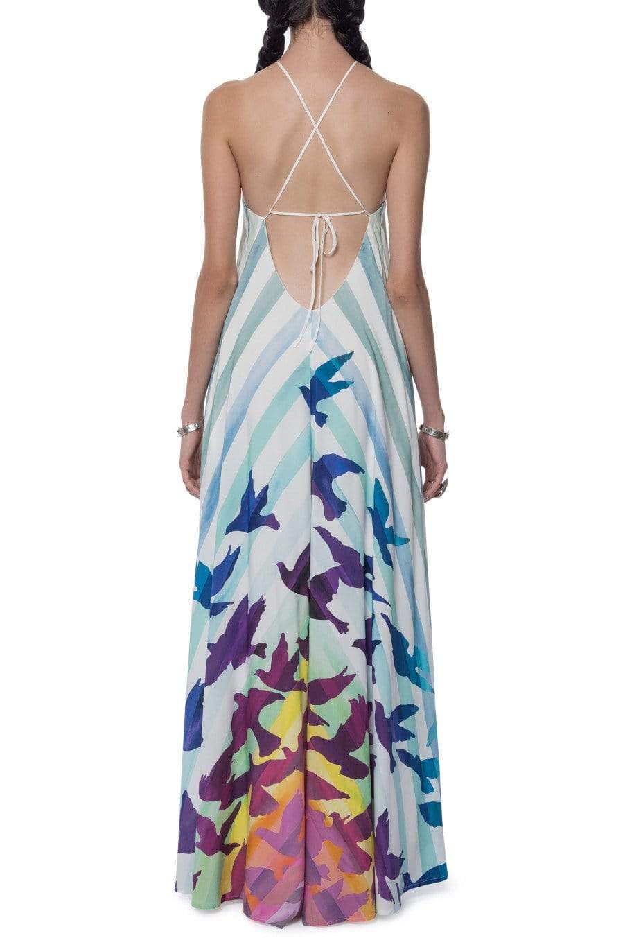 MARA HOFFMAN-Low Back Maxi Dress-