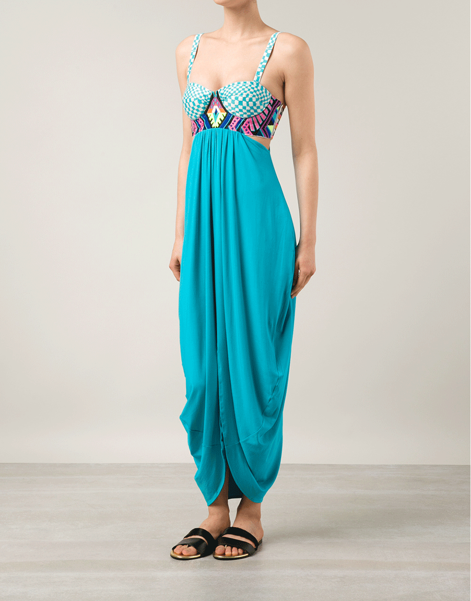 MARA HOFFMAN-Embroidered Maxi Dress-
