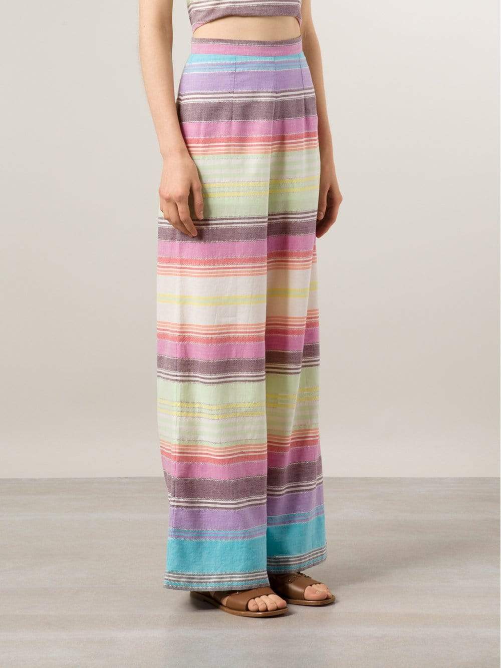 MARA HOFFMAN-Gauze Wide Leg Pant-
