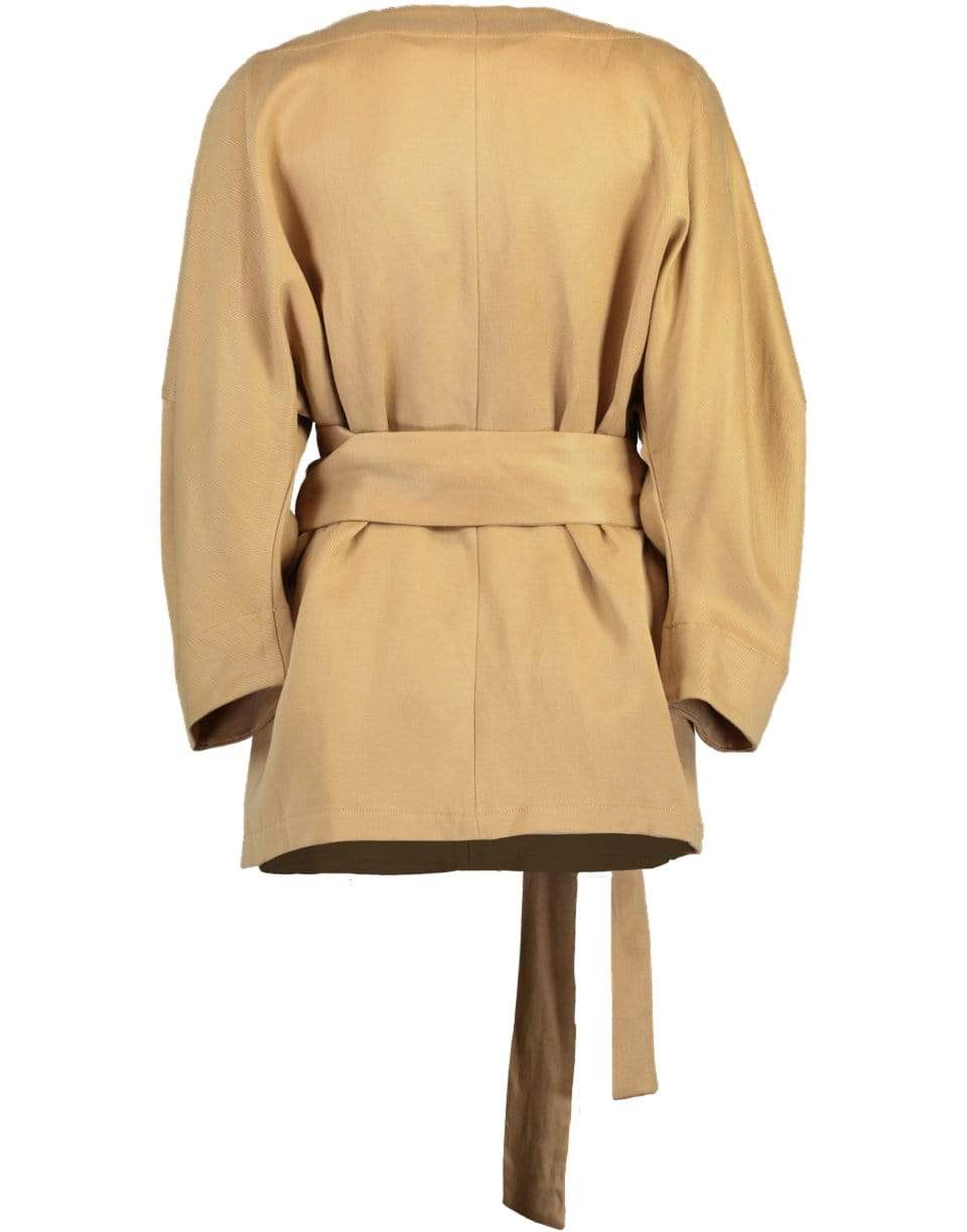 MARA HOFFMAN-Brown Woven Susa Tie Top-