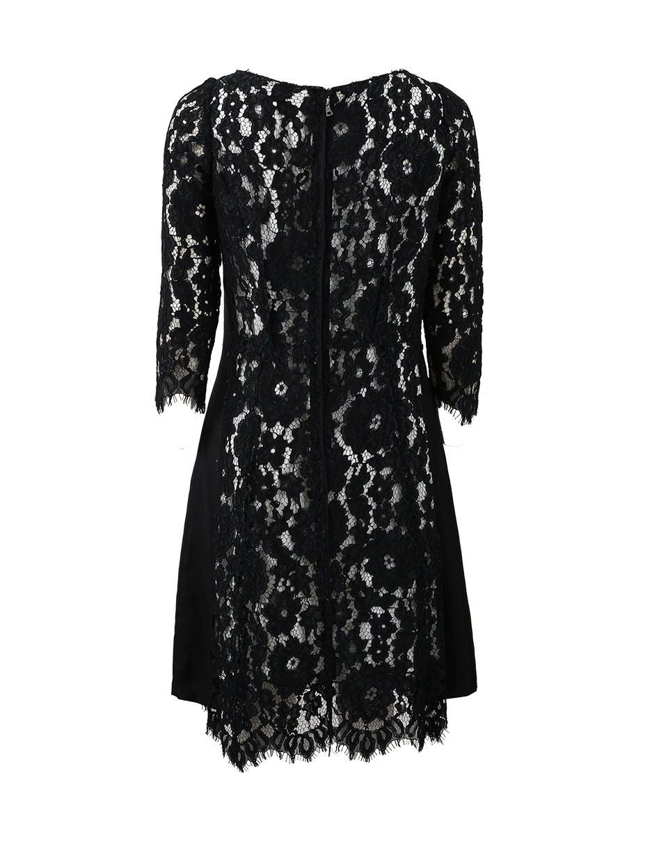 MARC JACOBS-Long-Sleeve Lace Dress-