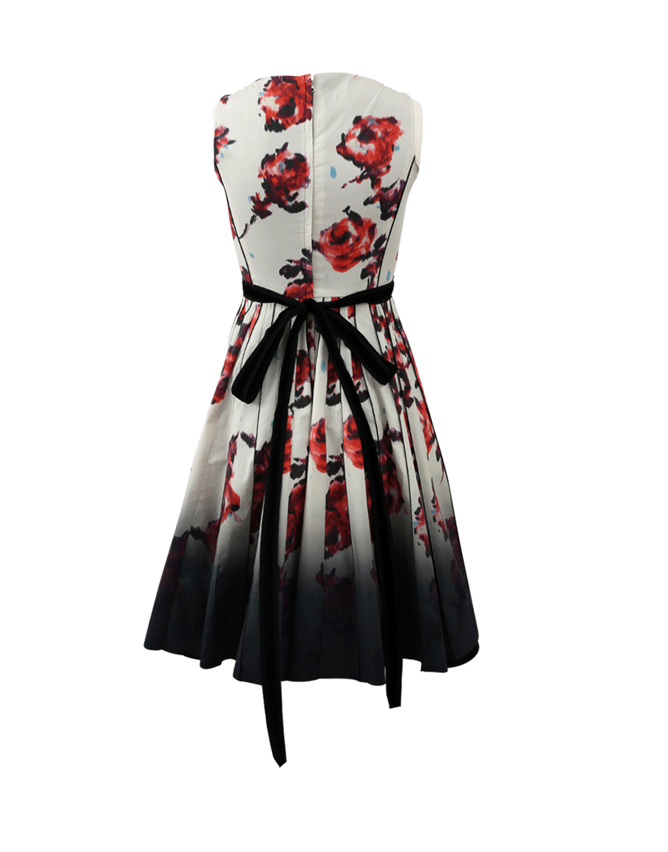 MARC JACOBS-Floral V-Neck Cotton Dress-