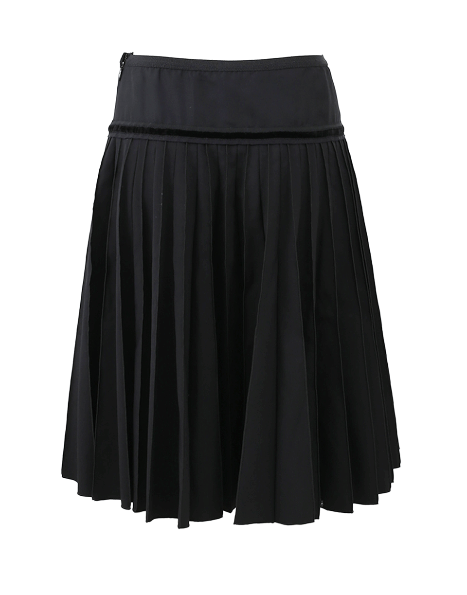 MARC JACOBS-Pleated Wool Skirt-