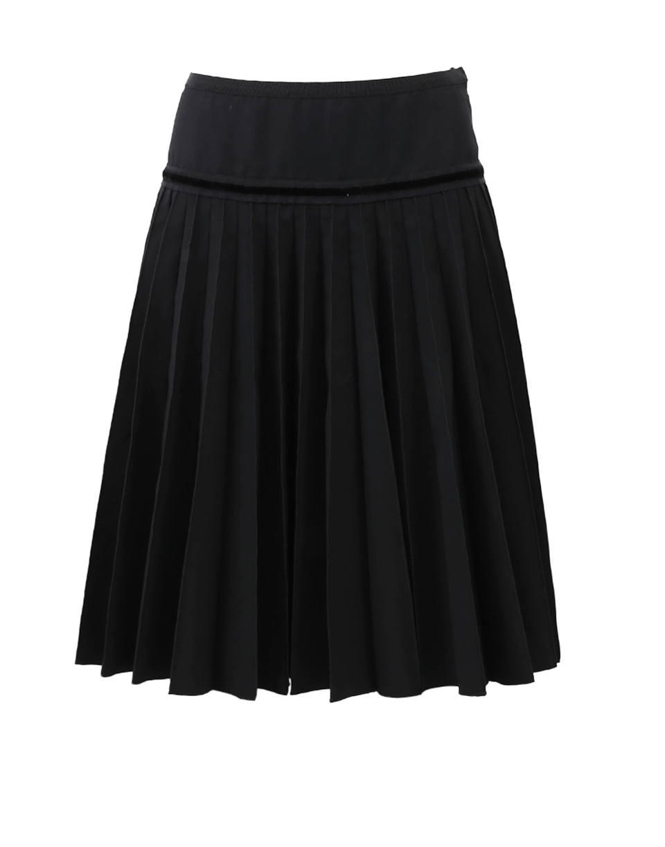 MARC JACOBS-Pleated Wool Skirt-