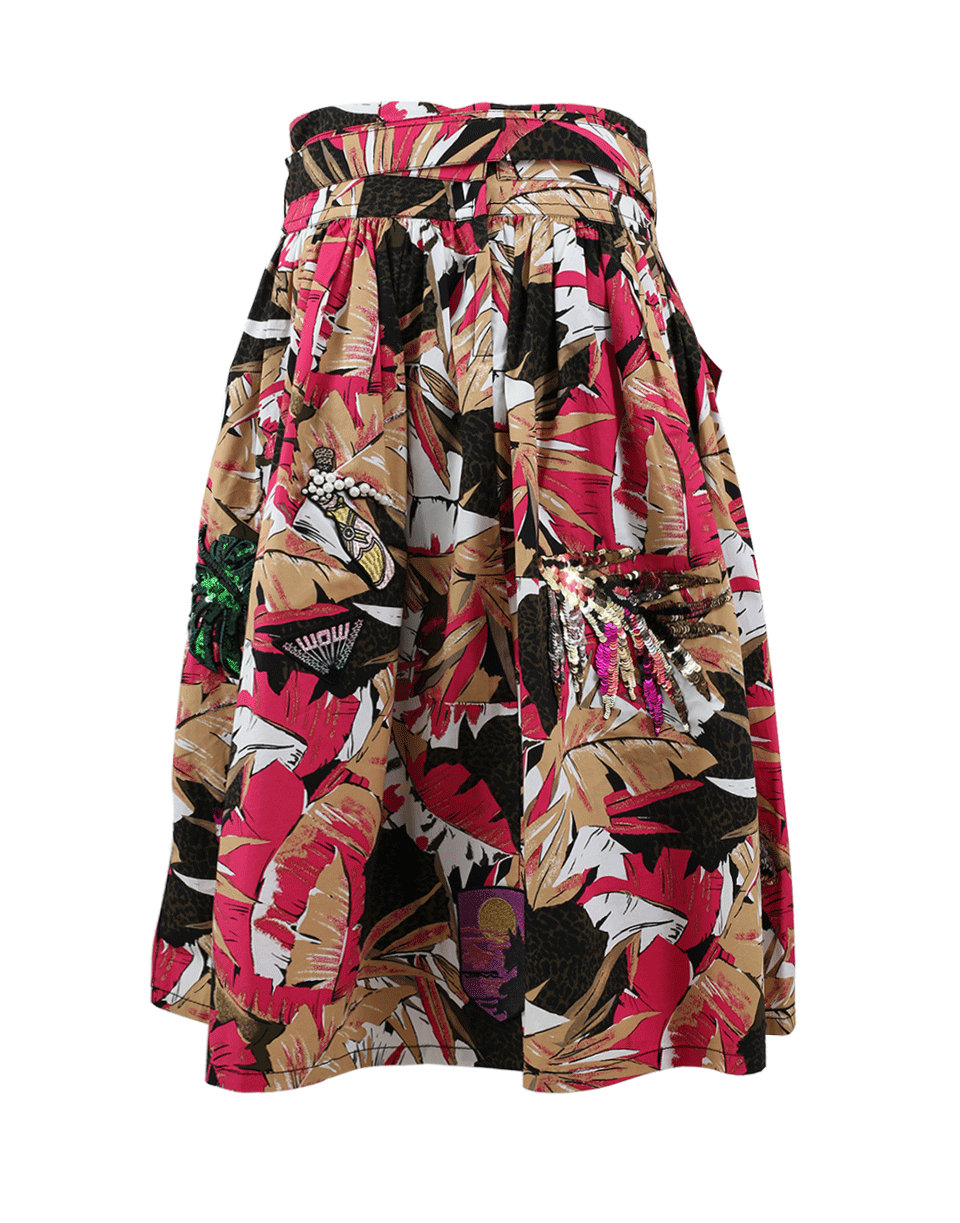 MARC JACOBS-Palm Belted Full Skirt-