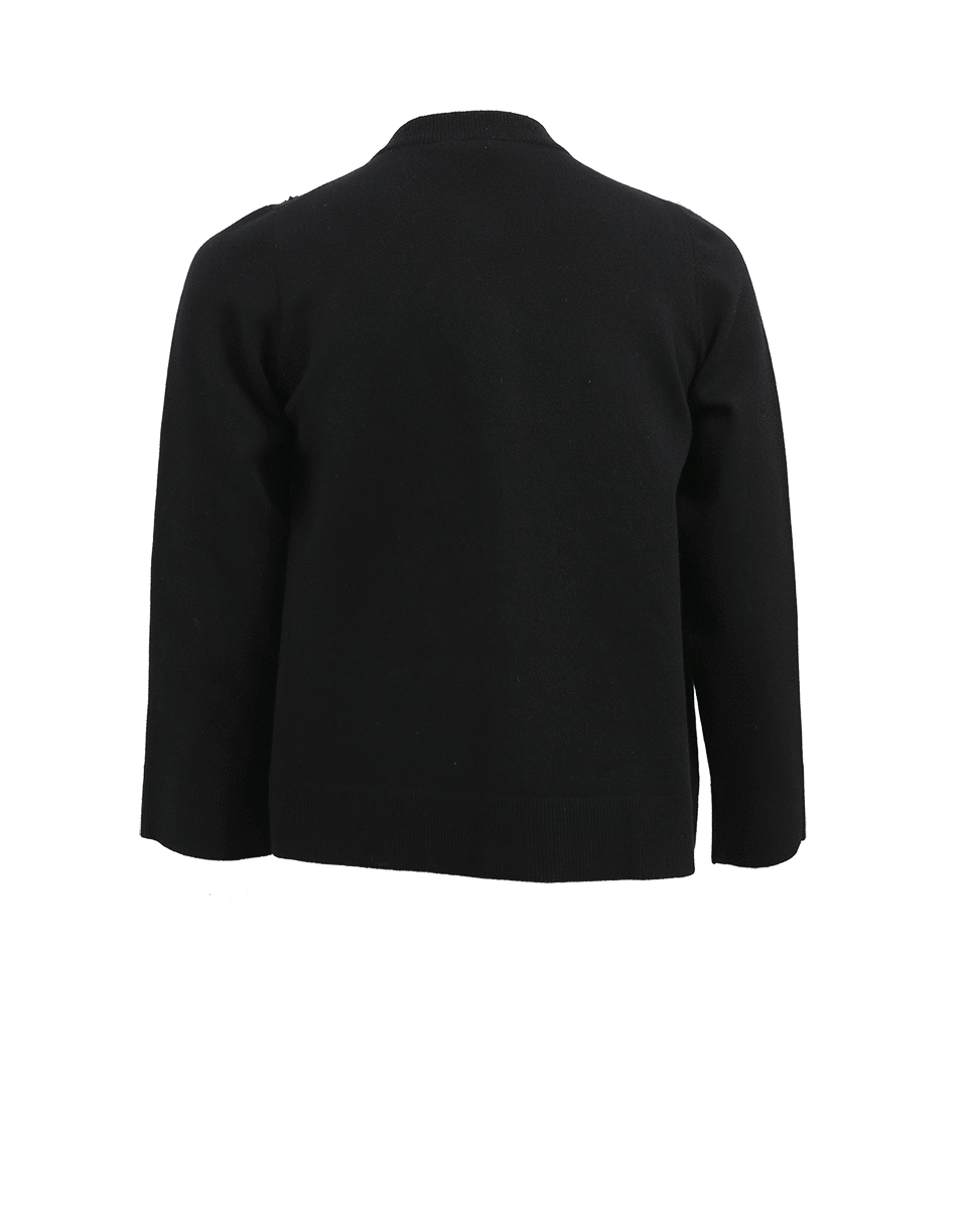 MARC JACOBS-Embellished Cardigan-BLACK