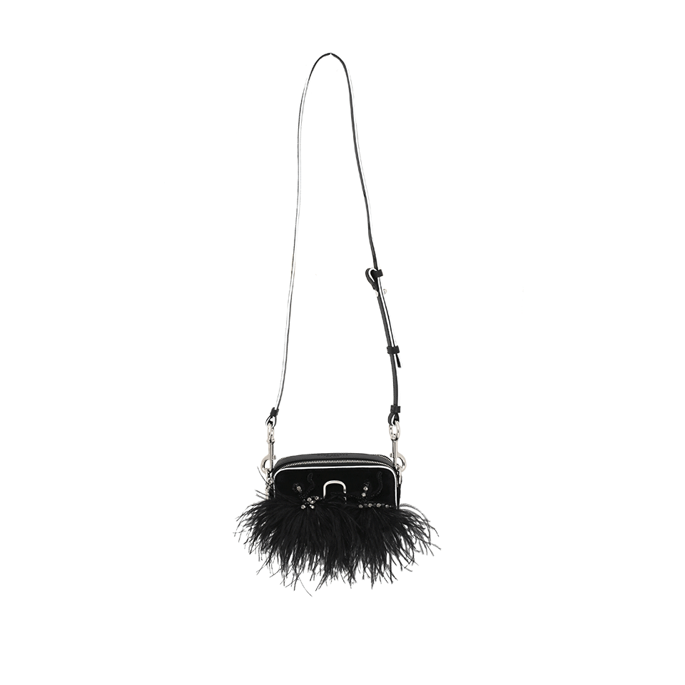 MARC JACOBS-Camera Feather Bag-BLACK