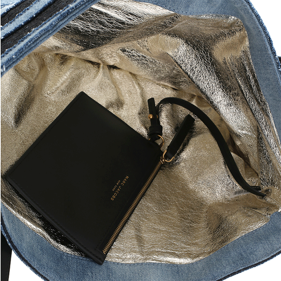 MARC JACOBS-Denim Wingman Bag-DNM/GOLD