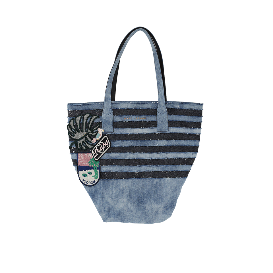 MARC JACOBS-Denim Wingman Bag-DNM/GOLD