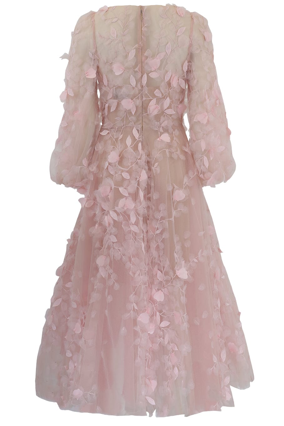 MARCHESA-Long Sleeve Dress-