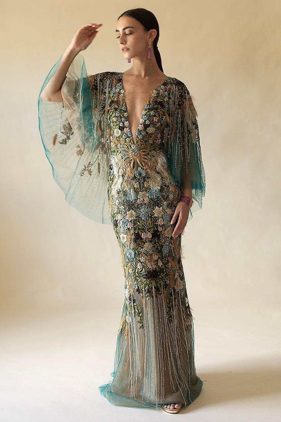Mesh VNeck Gown | MARCHESA Marissa Collections Mesh VNeck Gown | MARCHESA Marissa Collections