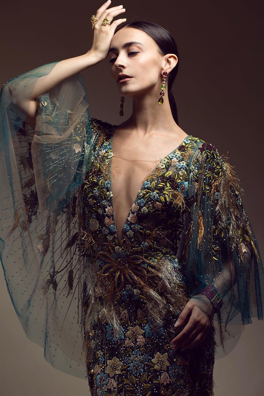 Mesh VNeck Gown | MARCHESA Marissa Collections Mesh VNeck Gown | MARCHESA Marissa Collections