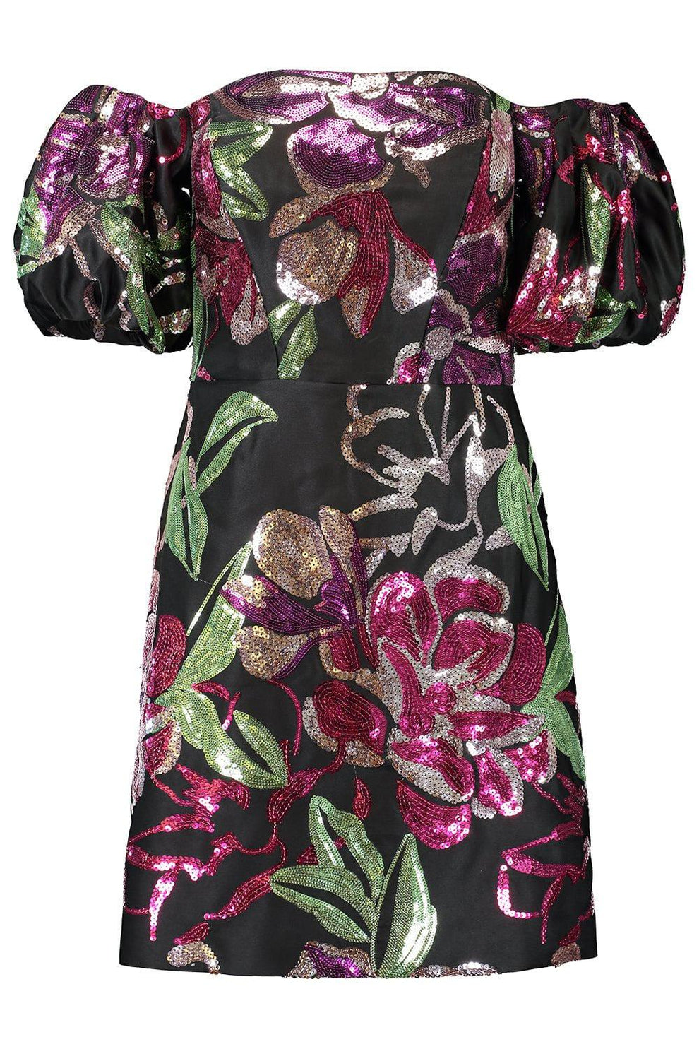 knee length dresses for ladies Rosette Taffeta Mini Dress main image 1