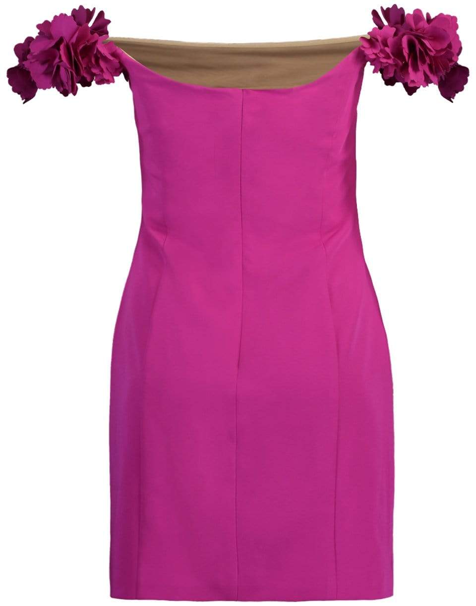 MARCHESA NOTTE-Off Shoulder Cocktail Dress-