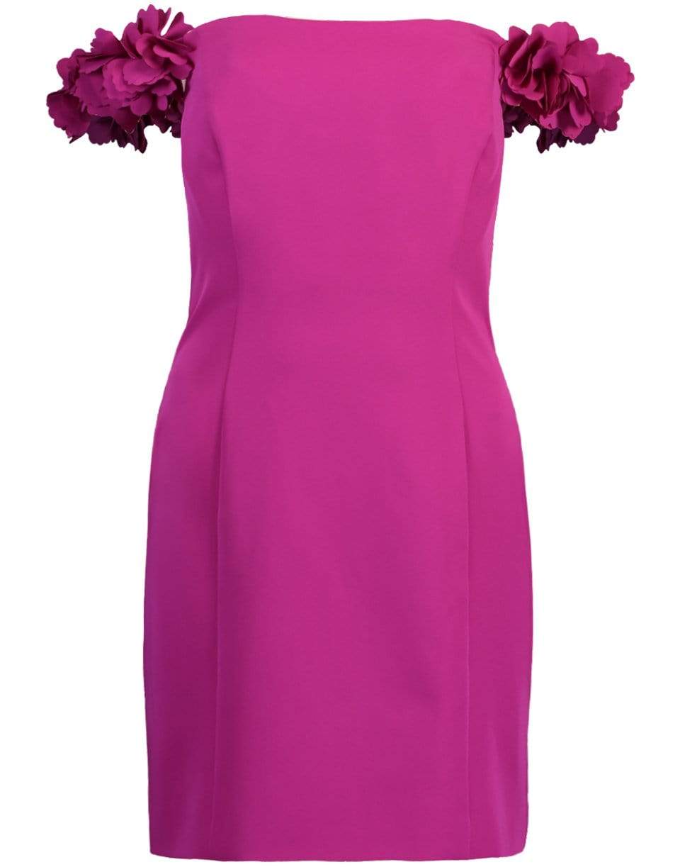 MARCHESA NOTTE-Off Shoulder Cocktail Dress-