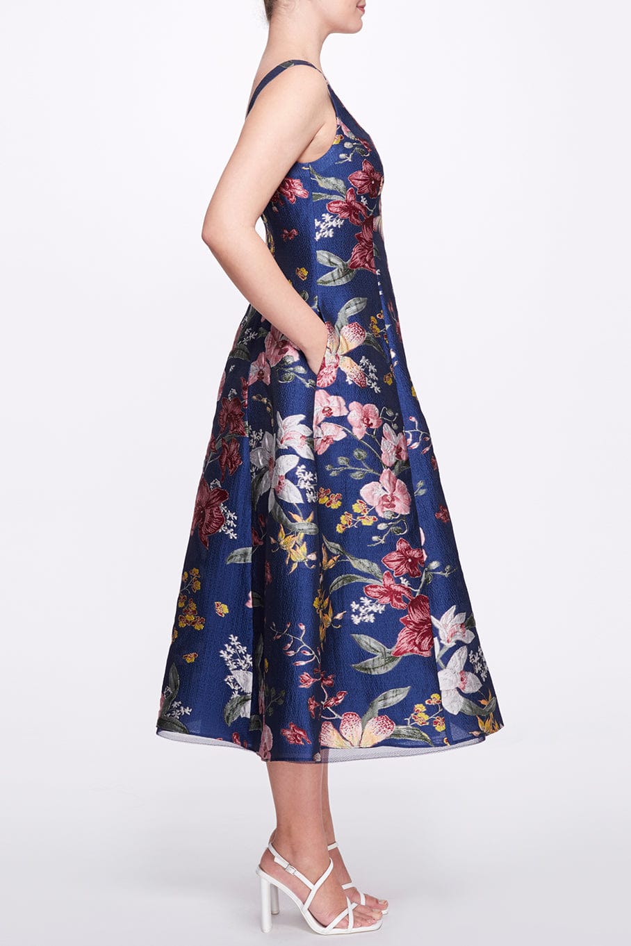 Floral A Line Cocktail Dress